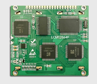 Modul Layar LCD Grafis Monokrom Resolusi 128x64 ZKYD Terlaris dengan Port Paralel Serial dan Lampu Latar LED