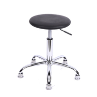 Chaise de protection antistatique de salle blanche de laboratoire noire en PU réglable et confortable JEJOR