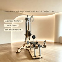 Machine de Pilates Reformer en chêne de qualité supérieure MJD-W42, équipement de Pilates en bois commercial avec résistance réglable