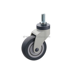 100mm Nylon gehäuse Geräuscharme Lenk rollen TPR Medical <span class=keywords><strong>Caster</strong></span> Krankenhaus bett Rad Kugellager Rollen rad mit OEM-Unterstützung - Product Image 5