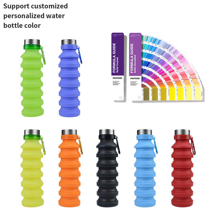 4pcs Foldable Water Bottle 700ml Portable Collapsible Water Pouch Reusable Soft Flask Water Bag For Outdoor Sports Hiking Travel Cycling