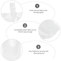 Haute qualité debout bec poche jus boisson de qualité alimentaire emballage en plastique clair liquide sac