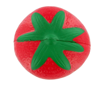 Balle anti-stress souple en forme de fraise rouge, jouet à presser en PU, jouet mignon pour enfants, cadeau, vente chaude