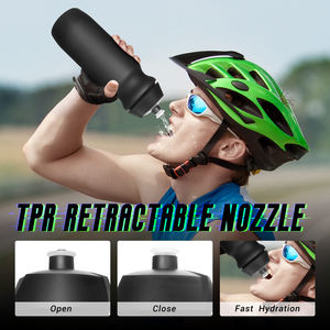 Bouteille d'eau de sport légère en plastique de qualité alimentaire 750 ml, anti-fuite, pour vélo, cyclisme, avec logo personnalisé - Product Image 4