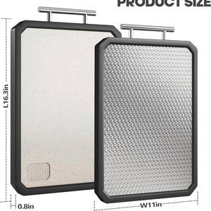 Tabla de Cortar de Acero Inoxidable 304 de Doble Cara, Gruesa, Apta para Lavavajillas, de Alta Calidad, para Carne, Frutas, Verduras y Pan - Product Image 4