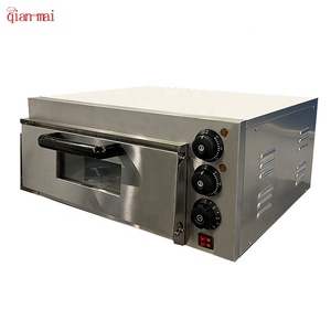 Horno de <span class=keywords><strong>Pizza</strong></span> de Acero Inoxidable de Una Sola Placa para Mostrador, con Termostato Ajustable, para Uso Comercial en Panaderías y Restaurantes - Product Image 4
