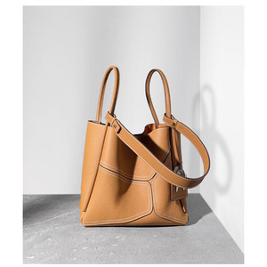 Nouveau Sac Fourre-tout Vintage 2025 pour Femme en Cuir Véritable Souple avec Fermeture Ouverte, Sac Bandoulière Imperméable - Product Image 6
