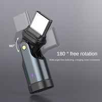 Adaptateur Type-C rotatif 240W 180 ° 5A Charge rapide 480Mbps synchronisation de données indicateur LED tout nouveau connecteur Flexible pour