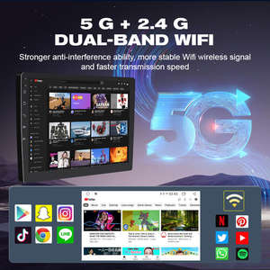 Reproductor <span class=keywords><strong>de</strong></span> DVD para Auto Universal T100 <span class=keywords><strong>de</strong></span> 9/10 Pulgadas con GPS/Pantalla Táctil HD para Vehículos Toyota/Honda/Ford, Radio para Auto, Estéreo para Auto - Product Image 3