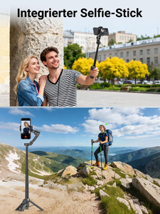 Estabilizador de <span class=keywords><strong>Gimbal</strong></span> Inteligente AOCHUAN X3 para Smartphone con Seguimiento IA, Control Remoto Desmontable, Barra de Extensión de 51cm, Trípode de <span class=keywords><strong>3</strong></span> <span class=keywords><strong>Ejes</strong></span> con Luz de Relleno - Product Image 5