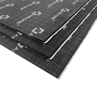 ASLONG Tapis insonorisant composite 3-en-1 pour voiture, en caoutchouc butyle et mousse à cellules fermées amortissant les chocs, pour l'amélioration audio des véhicules