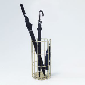 Indoor Free Standing Nero <span class=keywords><strong>Metallo</strong></span> Rotonda Umbrella Stand per Delle Canne, Bastoni Da Passeggio per la Casa Ufficio - Product Image 5