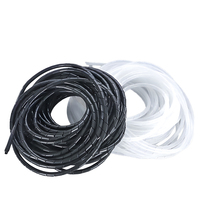 Protector de Cables en Espiral de PE Blanco y Negro de 14 mm, Precio de Fábrica