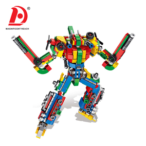 Robot transformable 13 en 1, ensemble de blocs de construction 2286203, 644 pièces, briques de véhicule transformable en alphabet, <span class=keywords><strong>jouet</strong></span> éducatif STEM pour enfants - Product Image 5