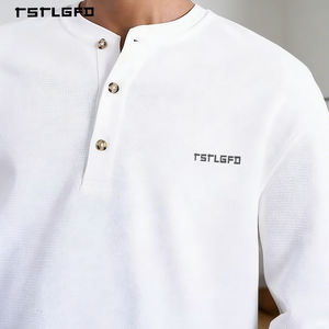 Custom Logo <b>Men's</b> <b>Base</b> <b>Layer</b> Half-Zip Knit Top White 300g Polyester/Spandex/Cotton Regular Fit V-Neck Short Sleeve Quiet Luxury - Product Image 5