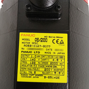 A06B-0127-B077 Motor Servo Usado FANUC CNC AC - Product Image 3