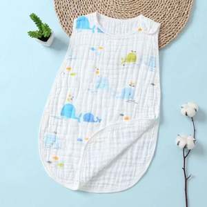 100% Cotton Baby Sleep Sack <b>Muslin</b> Lightweight Sleep Sack Wearable <b>Blanket</b> Baby Sleeping Bag - Product Image 5