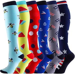 Chaussettes de Compression pour femmes et hommes, Anti-Fatigue, <span class=keywords><strong>Golf</strong></span>, Rugby, soulagement de la douleur, genou, <span class=keywords><strong>bas</strong></span> hauts, 15-20 MmHg, gradué - Product Image 3