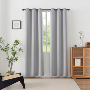 Cortinas opacas completas para sala de estar personalizadas XinLan, cortinas de ventana grandes para mantener el calor estilo granja - Product Image 1