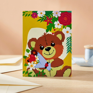 Éxito de Ventas, Osito de Peluche 3D Personalizado, Tendencia en Vietnam, Tarjeta de Felicitación Hecha a Mano, Animal de Papel Lavable, Decoración para el Hogar, Regalos - Product Image 5