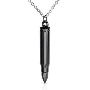 YWLY Vente chaude <span class=keywords><strong>Collier</strong></span> Hip Hop en acier inoxydable <span class=keywords><strong>Collier</strong></span> à pendentif balle en gros <span class=keywords><strong>Collier</strong></span> pour hommes passionnés de l'armée 2022 - Product Image 5