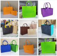Sac à main en feutre OEM pour cadeaux publicitaires et promotionnels Sac de rangement épais avec logo client Sac à provisions en feutre avec cadeau à la main