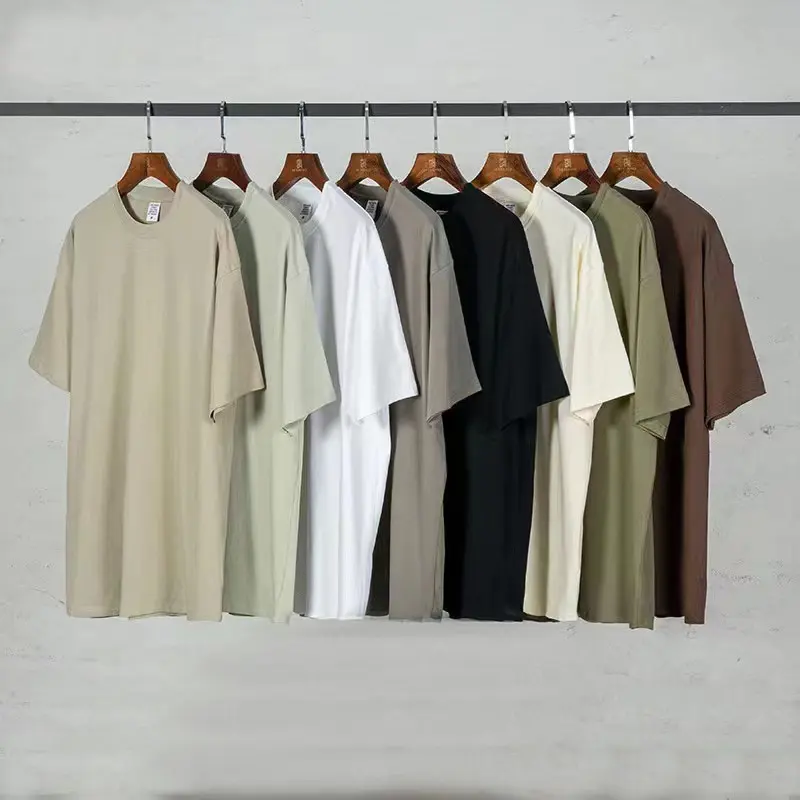2022 Fashion Designer Essentials Color FG Print FOG Mens Tshirt 260GSM Cotton Oversize Crew Neck Tshirts