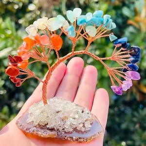 Venta al por mayor <span class=keywords><strong>de</strong></span> cristales naturales hechos a mano grava árboles Chakra modelo <span class=keywords><strong>de</strong></span> cuarzo para la decoración del hogar tallado grabado regalo para la curación <span class=keywords><strong>de</strong></span> árboles - Product Image 5