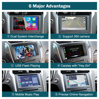 Boîte de décodeur d'interface automatique AirPlay sans fil CarPlay Android de lien de miroir de dessus de route pour Ford Explorer Fusion Mondeo