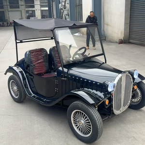 2026 Veicolo Elettrico Mini Retrò Vintage Nero di Ultima Generazione, Design Classico, Due Posti, Moderno, per il Turismo - Modello di Punta - Product Image 4