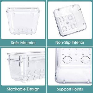 Sports Basket 25 PCS Clear Plastic <b>Drawer</b> Organizers 4-Size Versatile Bathroom Vanity <b>Trays</b> Storage Bins Makeup Gadgets Utensils - Product Image 5