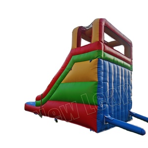 Tobogán de agua inflable, Combo de piscina húmeda curva, novedad - Product Image 3