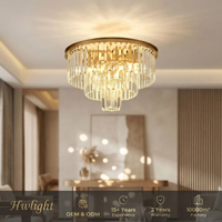 Luminaires suspendus circulaires adaptés aux lustres en cristal modernes dans les salons et les salles à manger, articles de décoration d'intérieur