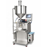 Machine de remplissage semi-automatique chauffante et mélangeuse pour beurre de cacahuète, pâte de sésame et crème au chocolat avec pompe de transfert