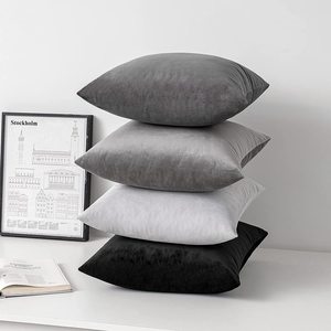 Soft Decorative Solid square Pillowcase Velvet <strong>Throw</strong> Cushion Cover <strong>for</strong> Sofa Couch Bed <strong>Chair</strong> - Product Image 1
