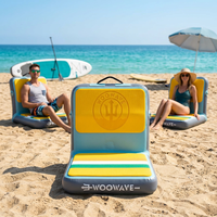 Nouveau siège de paddle board 2026 avec support dorsal, chaise gonflable en EVA et PVC pour kayak, canoë, SUP, coussin de bateau de pêche Drop Stitch