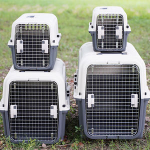 Airline Approved Plastic <b>Pet</b> <b>Carrier</b> with Wheels Eco-Friendly Houses & Plastic Tray for Dogs Cats & Small Animals - Product Image 2