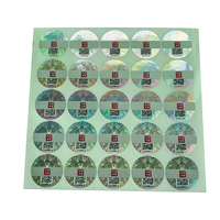 Autocollants en papier personnalisables transparents 3D papillon holographique Laser Flash découpés à l'emporte-pièce, imperméables et écologiques, sécurité