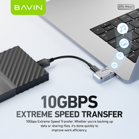 BAVIN OTG 59 60 120W 10Gbps Tipe c ke USB 3.1 Adapter Converter pembaca kartu ke Micro Android V8 Tpc Adapter Otg