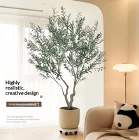 Künstlicher Olivenbaum 65cm Künstlicher Olivenbaum im Topf Kleine Pflanze für Regal Schreibtisch Eingangsbereich Deko Kein Gießen OEM Maßanfertigung