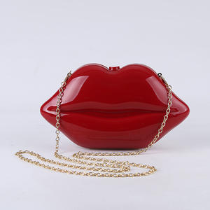 Bolso de Mano Acrílico con Forma de Labios Rojos, Sexy, para Fiesta, Boda, Vestido de Moda - Product Image 3