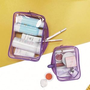 Bolsas de Aseo Transparentes Aprobadas por la TSA, Bolsa de Viaje Ligera, Bolsa de Cosméticos Transparente Multiusos, Paquete de 2 - Product Image 3