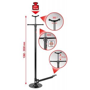 KS TOOLS-160,0342 Soporte inferior con pedal - EAN 4042146612224 GACKS Y GRÚAS DE TALLER - Product Image 1