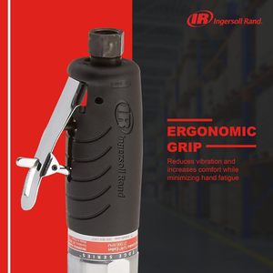 Meuleuse pneumatique droite Ingersoll Rand 3107G 1/4 pouce avec poignée ergonomique - Product Image 5
