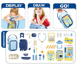 SM398955 i bambini fingono di giocare a mano <span class=keywords><strong>valigia</strong></span> giocattolo medico - Product Image 2