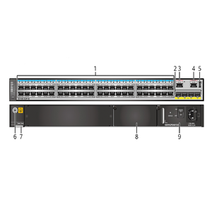 Commutateur Ethernet S5720-52P-SI-AC 02350DLU avec 48 ports 10/100/1000BASE-T + 4 ports 1000BASE-X pour h w - Product Image 2