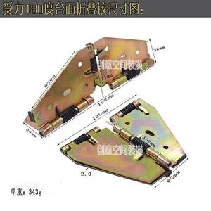 บานพับสแตนเลสแบบติดผนัง ดีไซน์ทันสมัย ทนทาน สำหรับเฟอร์นิเจอร์ประตูพับ - Product Image 4