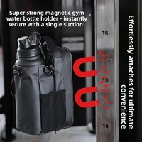 Sac à bouteille d'eau en polyester imperméable et réfléchissant de 30-40L pour les sports en salle, avec bandoulière et support pour téléphone
