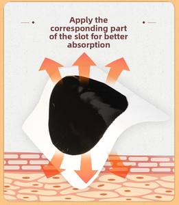 خلاصة عشبية صينية مخصصة عبر الجلد الطب الوركي لتخفيف آلام العصب الجص مرهم مناسب للجسم الجص الأسود - Product Image 3