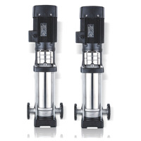 Pompe centrifuge verticale multi-étages en acier inoxydable 304 à haut débit (CDL/CDLF) avec moteur à noyau en cuivre OEM pour bâtiments commerciaux